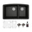 Quartz Composite Black Kitchen Sink Matte 1