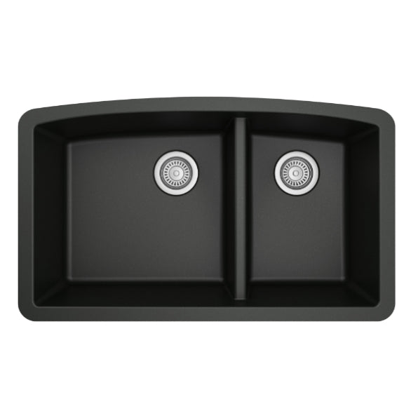 Quartz Composite Black Kitchen Sink Matte 1