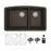 Quartz Composite Brown Kitchen Sink Matte 1