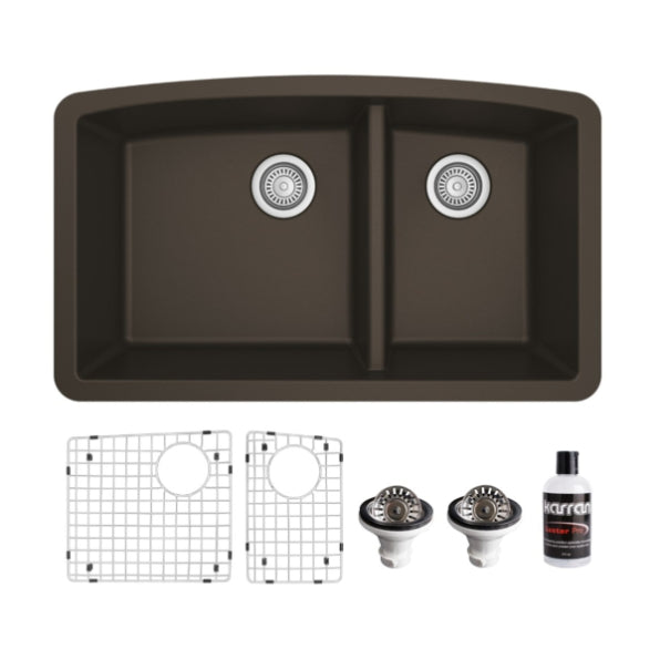 Quartz Composite Brown Kitchen Sink Matte 1