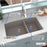 Quartz Composite Concrete Kitchen Sink Matte 6