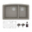 Quartz Composite Concrete Kitchen Sink Matte 1
