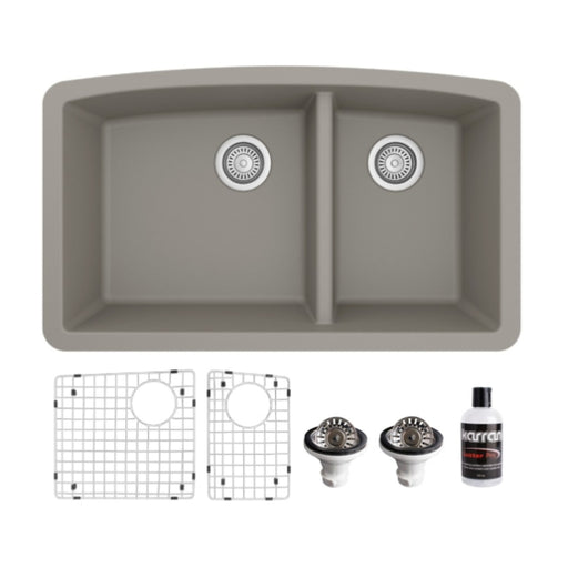Quartz Composite Concrete Kitchen Sink Matte 1