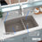 Quartz Composite Concrete Kitchen Sink Matte 6