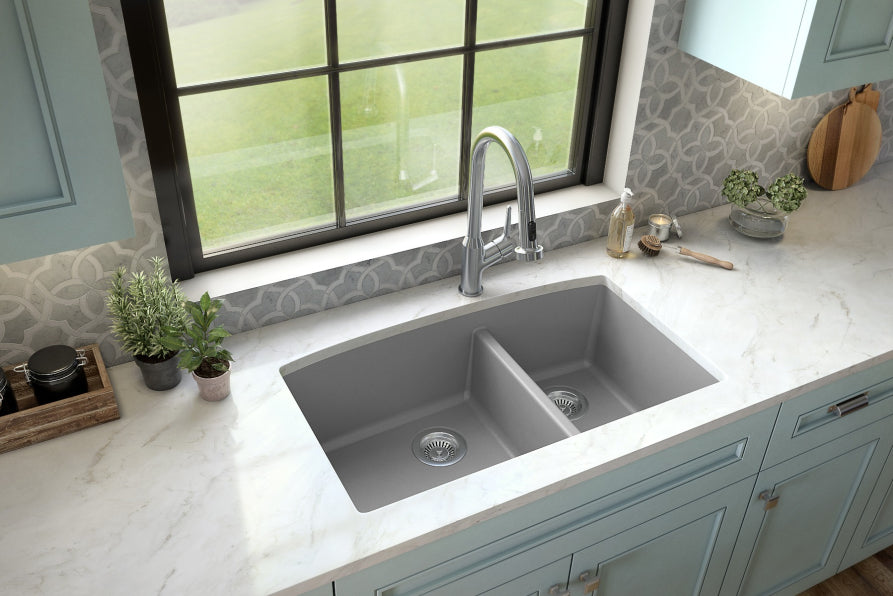 Quartz Composite Grey Kitchen Sink Matte 4