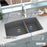 Quartz Composite Grey Kitchen Sink Matte 6
