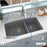 Quartz Composite Grey Kitchen Sink Matte 6