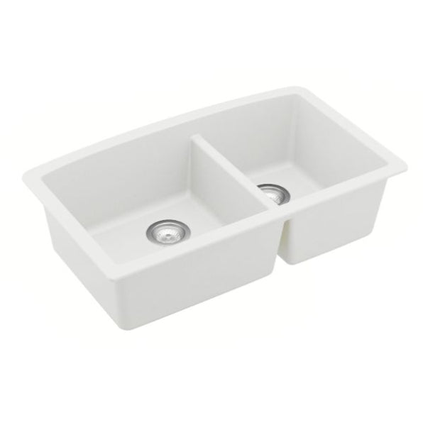 Quartz Composite White Kitchen Sink Matte 2