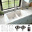 Quartz Composite White Kitchen Sink Matte 4