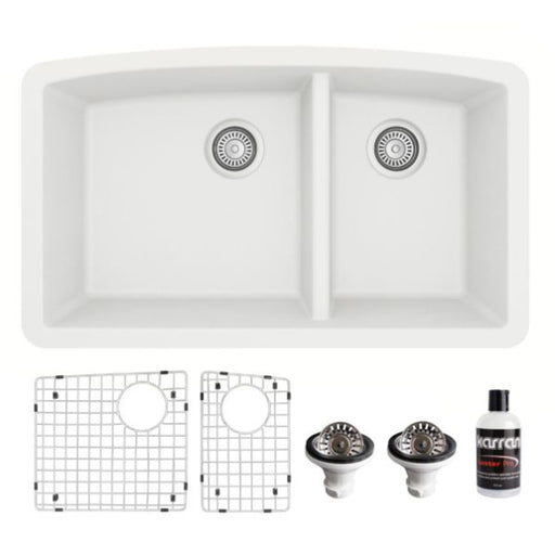 Quartz Composite White Kitchen Sink Matte 1