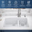 Quartz Composite White Kitchen Sink Matte 6