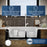Quartz Composite White Kitchen Sink Matte 7