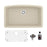 Quartz Composite Bisque Kitchen Sink Matte 1