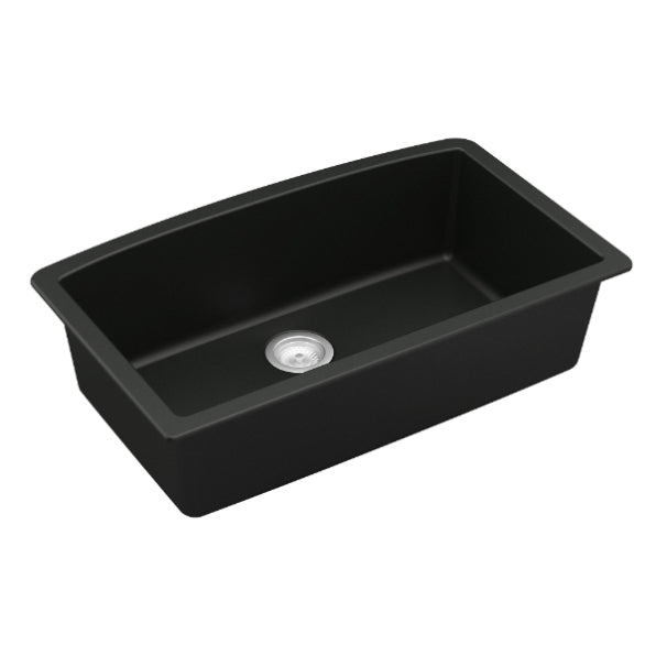 Quartz Composite Black Kitchen Sink Matte 2