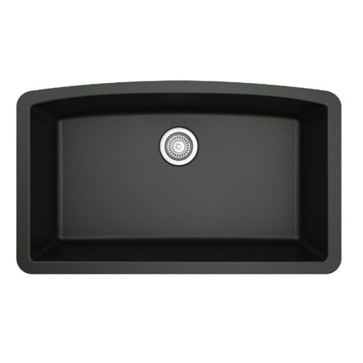 Quartz Composite Black Kitchen Sink Matte 1