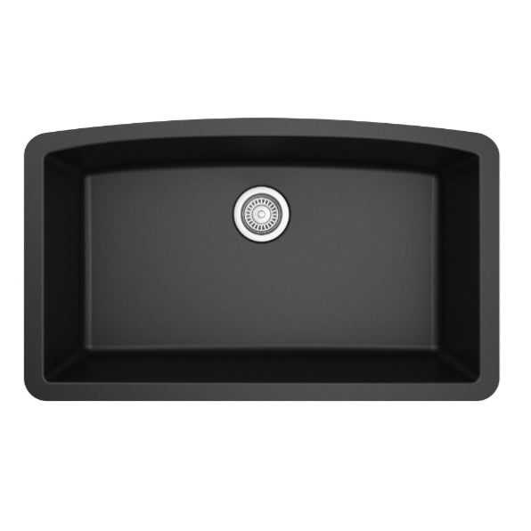 Quartz Composite Black Kitchen Sink Matte 1