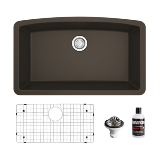 Quartz Composite Brown Kitchen Sink Matte 1