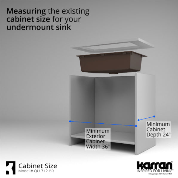 Quartz Composite Brown Kitchen Sink Matte 9