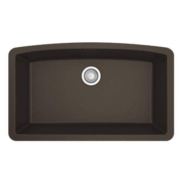 Quartz Composite Brown Kitchen Sink Matte 1