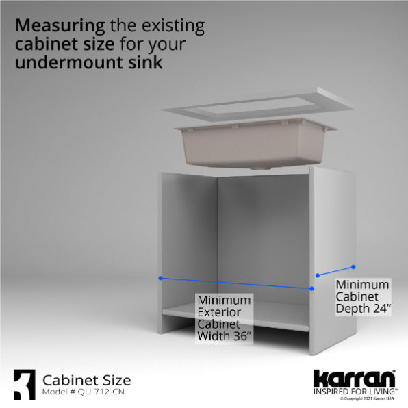 Quartz Composite Concrete Kitchen Sink Matte 9