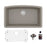 Quartz Composite Concrete Kitchen Sink Matte 1
