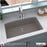Quartz Composite Concrete Kitchen Sink Matte 5