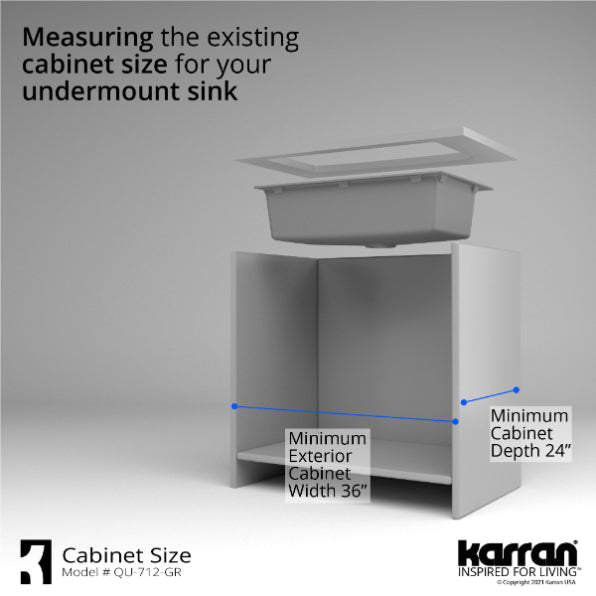 Quartz Composite Grey Kitchen Sink Matte 9