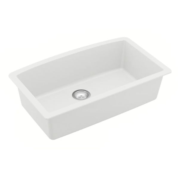 Quartz Composite White Kitchen Sink Matte 2