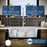 Quartz Composite White Kitchen Sink Matte 7