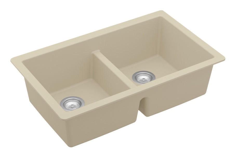 Quartz Composite Bisque Kitchen Sink Matte 2