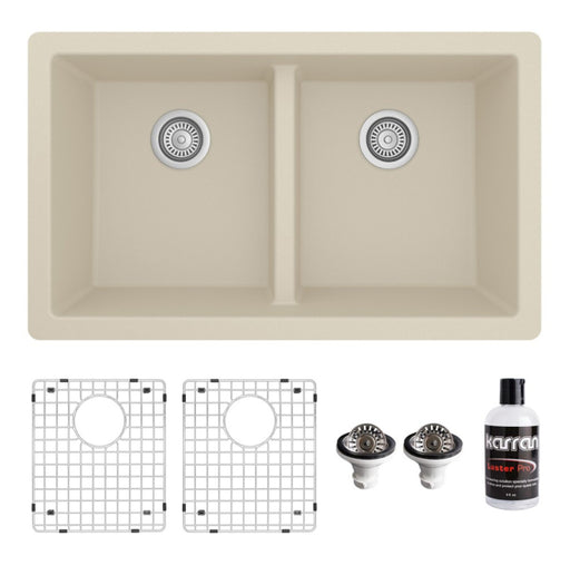 Quartz Composite Bisque Kitchen Sink Matte 1