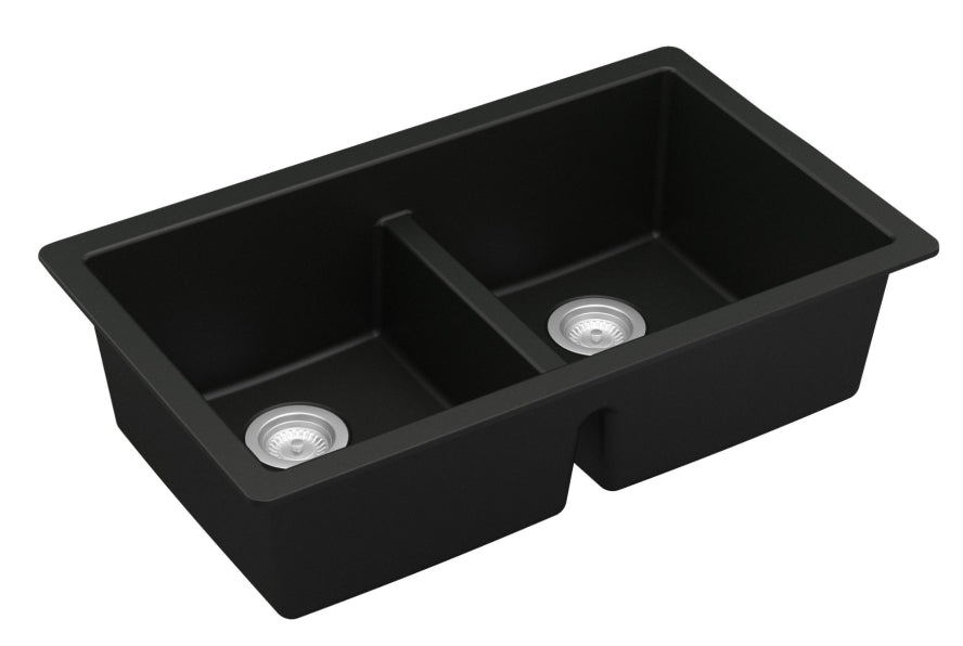 Quartz Composite Black Kitchen Sink Matte 2