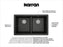 Quartz Composite Black Kitchen Sink Matte 3