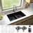 Quartz Composite Black Kitchen Sink Matte 4