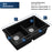 Quartz Composite Black Kitchen Sink Matte 3