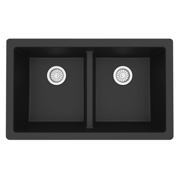 Quartz Composite Black Kitchen Sink Matte 1