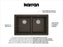 Quartz Composite Brown Kitchen Sink Matte 3