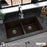Quartz Composite Brown Kitchen Sink Matte 5