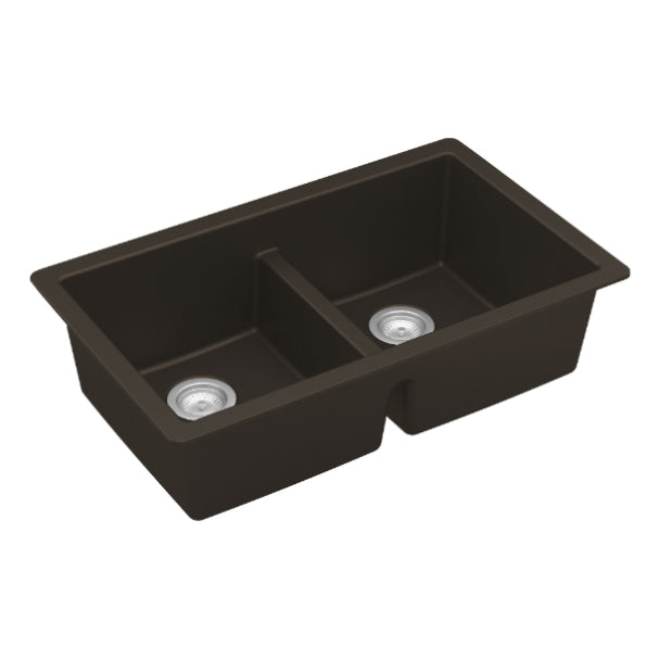Quartz Composite Brown Kitchen Sink Matte 2