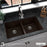 Quartz Composite Brown Kitchen Sink Matte 5