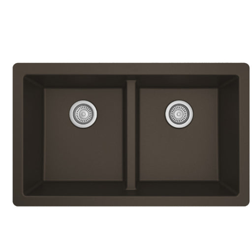 Quartz Composite Brown Kitchen Sink Matte 1