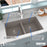 Quartz Composite Concrete Kitchen Sink Matte 6