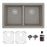 Quartz Composite Concrete Kitchen Sink Matte 1