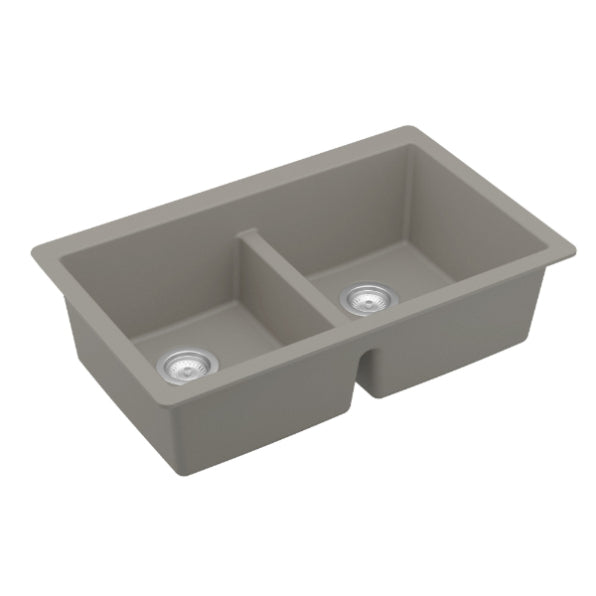 Quartz Composite Concrete Kitchen Sink Matte 2