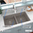 Quartz Composite Concrete Kitchen Sink Matte 6