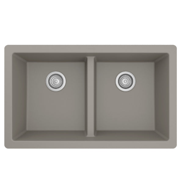 Quartz Composite Concrete Kitchen Sink Matte 1