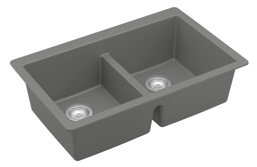 Quartz Composite Grey Kitchen Sink Matte 2