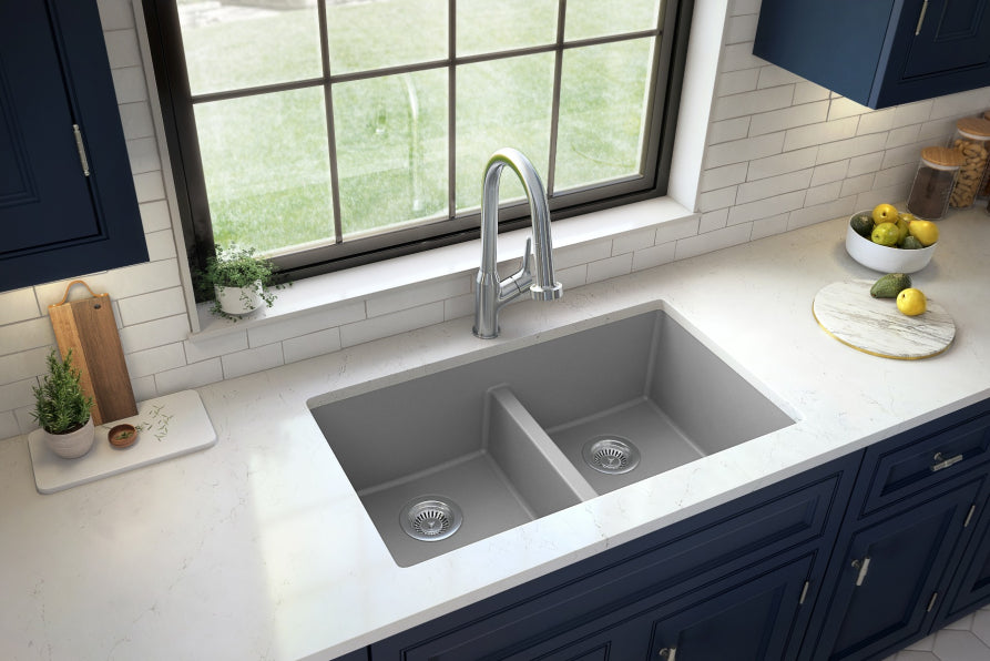 Quartz Composite Grey Kitchen Sink Matte 4
