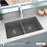 Quartz Composite Grey Kitchen Sink Matte 5