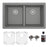 Quartz Composite Grey Kitchen Sink Matte 1